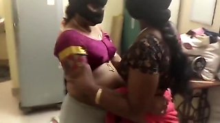 Indian Lesbian Aunty In Front Of Husband