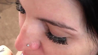 Jess B Is Giving Logan a POV Blowjob