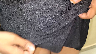 Telugu Anu Aunty in Black Dress Next Level Fucking