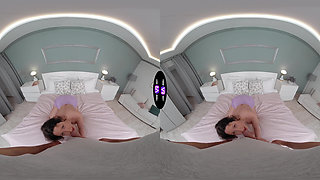 Lola Bredly Drops Book To Play With Big Boobs Then Gives Sloppy Blowjob Wild - TmwVRnet