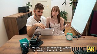 Hunt4k. striptease and porno to get a new job...