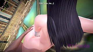Overlord albedo gets practice as a succubus