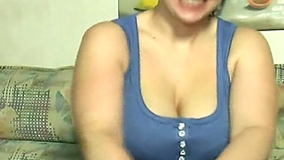 Big Titted German MILF Plays with Her Pussy on Casting