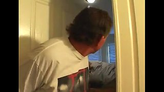 Young teen sucks old pig's cock and swallows cum