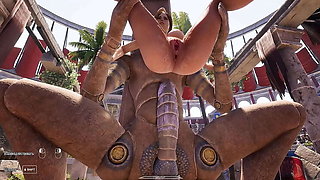 Lara Croft Tight Ass Anal Fuck - Huge Cock 3D Hentai Game Animation Gangbang with 1000 Spectators