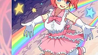 Magical Girl Clicker Hentai Game Creampie and Squirting Gangbang for a Cute Idol Cosplay!