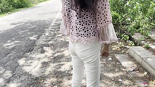 Indian College Girl Fucking For Money In Jungle (Hindi Audio) - Amateur POV