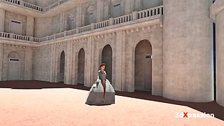 Royal Palace Mode: Kneel Before Elizabeth. Sexy baroness gets fucked in a luxurious room