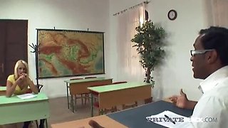 PrivateBlack - Busty Blonde Ivana Sugar Takes BBC Professor Omar Williams Hardcore Anal