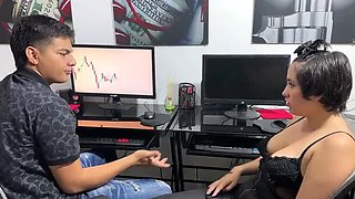 Big Ass Latina Secretary Seduced By Boss For Overtime Payment With Huge Cock