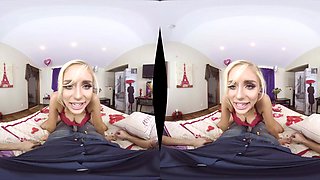 Teen blondie VR memorable porn clip