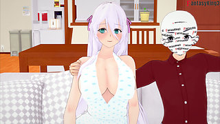 Tsubaki Shinra gets horny watching Xenovia sucking dick - HS DXD NTR Madness 13