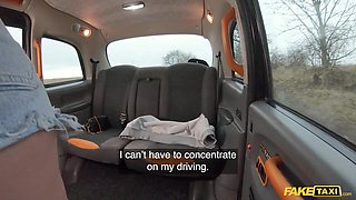 Fake Taxi Blonde French babe swallows every drop of cum from a big cock