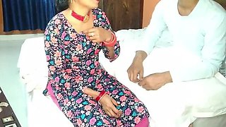 Indian Bhabhi Fucked Hard For Money - Big Natural Tits Doggy Style Homemade Sex