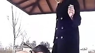Old japaness goddess brutal punichement crying slave