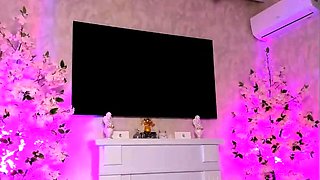 Big boobed Memphis masturbates in a bodystocking