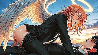 Chainsaw Man Yaoi Pic Collection - Angel Devil And Car Toon