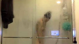 Amateur Babe with Humongous Titties Masturbates Solo