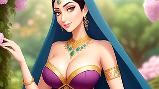 Indian bhabhi enjoys hardcore sex with chick - Erotic cartoon fantasy