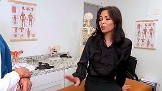 Doctor Gropes Asian Patient on Exam Table