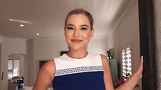 My sexy MILF teacher gobbles my hard dick for lunch