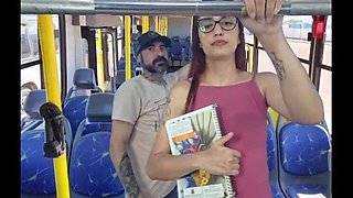 Hot Student Molested by Old Pervert on Public Bus!