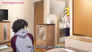 Honey blonde hentai beauty explores sensual action in steamy animated fantasy