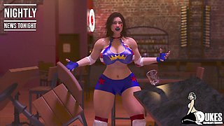 Thick-ass pro wrestler learns her lesson as her new trainer pounds her into submission