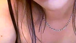 Petite small tit babe with perfect pussy masturbates