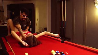 Colombian Teen Slut Fucks Me While Playing Pool - Big Ass Doggy Style in 4K