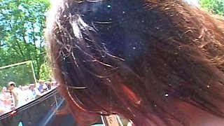 Fetish brunette lesbian licks and fingers sweet pussy