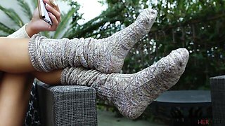 Easy-on-the-eyes Bill Bailey and Gianna Dior at kink video