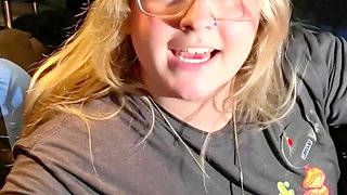 I Stripped Outside in My Car Showing My Huge Tits Rubbing Myself on My First Time Ever Movie