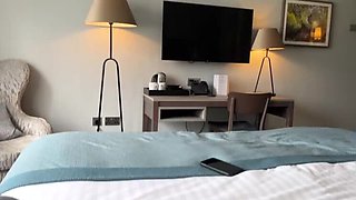 Stepmom And Stepson Get Naughty In Hotel Bed