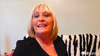 Alisha Rydes Mature Solo Masturbate Shaved Pussy - OLDNANNY