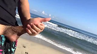 Naked Beach Flash: Horny Girls Get a Dose of Big Dick