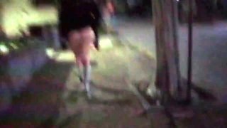 Public Sex In Front Of Viewers Short Skirt Flashing No Panties Shows Pussy Gets Caught