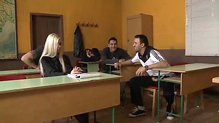 Sexy Student Flirts with Teacher - Blowjob & Hard Fuck Compilation with Mike Angelo
