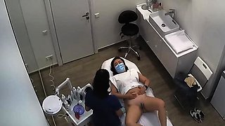 美容室監視❤️数人の美しい若い女性が脚を