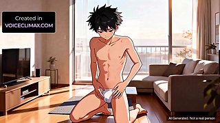 Your Shy College Gay Best Friend Invites you over - Boys Home alone - Yaoi Gay Hentai