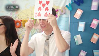 Teacher Keira Croft Involves Her Horny Students - Slim Busty Corra Cox & Her BF - Into Hot Sex-games