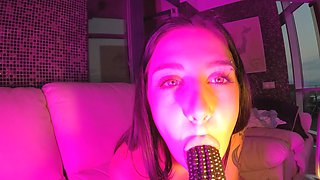 The hottest solo action with Abbie Storm Aka Dora on a sofa, you'll love it!