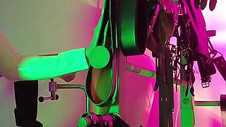 Dominatrix Eva Latex Solo Facesitting Femdom Panties Big Ass MILF BDSM Fetish Hot Heels Gonzo White Pvc Dress