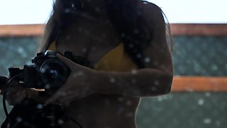 Amateur wild chick solo masturbation