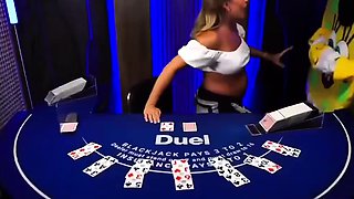 Pregnant Babe Gets Free Used By SpongeBob ON Casio Table