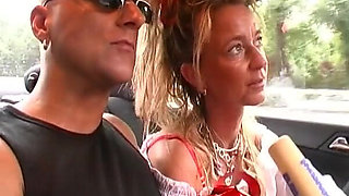 German Lady Sucked His Cock and Made Him Cum with Her Hands