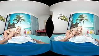 Blonde Teen Tempts with Wild POV Passion