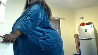 Black Lactating SSBBW MILF Masturbating and Milking Her Fat Creamy Tits