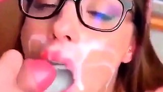 Finnish Cumslut JenKowski Bukkake