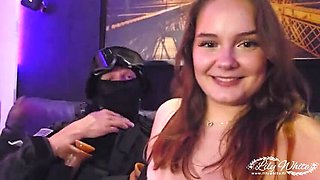 French Teen Lily White Gets Hard Fuck Threesome with Two Airsofters - Big Natural Tits & Big Ass Doggy Style